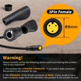 thumbnail image 2 of Zeekpowa Thumb Throttle Twist Throttle for Bafang BBS01B/BBS02B/BBS-HD Mid Drive Motors 3-Pin Female Connector eBike Conversion Kit Accessory, 2 of 7