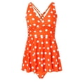 thumbnail image 4 of Sngxgn Bikini Set for Women Knotted High Waisted Swimsuit Two Piece Bathing Suit(Orange,L), 4 of 8