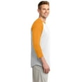 thumbnail image 3 of Sport-Tek Colorblock Raglan Jersey-4XL (White/Gold), 3 of 6