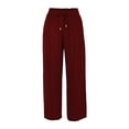 thumbnail image 1 of Pantalón George para Dama, Ancho con Pretina Paper Bag Vino T CH, 1 of 4