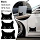 thumbnail image 5 of Pegatinas divertidas de gato negro asomando para coche, motocicleta eléctrica, ordenador, pegatinas bonitas, pegatinas impermeables para carrocería de coche, 5 of 7