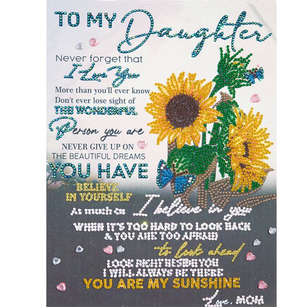 Cuadros Decorativos 5D letra mosaico diamante pintura dibujo parcial especial forma taladro arte artesanía Ehuebsd Nuevos Originales