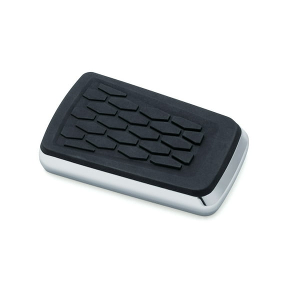 Kuryakyn 5914 Motorcycle Foot Control: Hex Brake Pedal Pad for 1980-2019 Harley-Davidson FL Motorcycles, Chrome