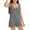 1-Grey2047, variant on Girls Summer Solid Color Sleeveless Overalls Casual Romper, Sizes 5-14