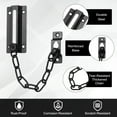 thumbnail image 2 of Uxcell 2-Pack Cerradura de Cadena para Puerta, Guardián de Seguridad Premium de Cadena de Puerta Cuadrada de Acero Laminado en Frío para Puerta Interior [Negro], 2 of 7