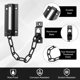 thumbnail image 2 of Uxcell 2-Pack Cerradura de Cadena para Puerta, Guardián de Seguridad Premium de Cadena de Puerta Cuadrada de Acero Laminado en Frío para Puerta Interior [Negro], 2 of 7