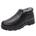 thumbnail image 2 of AUDeals Mens Waterproof Winter Boots Warm Fur Lined Slip On Snow Boots Thick Sole Casual Walking Shoes (Black, 9.5), 2 of 9