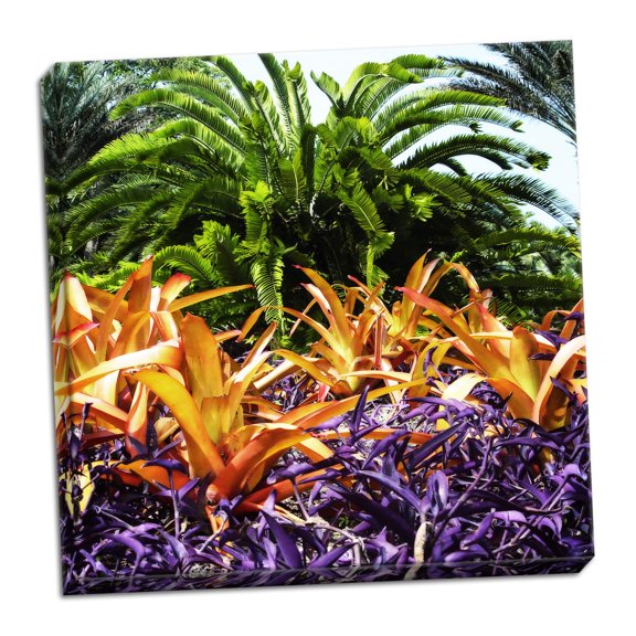 Gango Home Decor Contemporary Tropical Garden I by Alan Hausenflock (Ready to Hang); One 24x24in Hand-Stretched Canvas