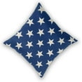 thumbnail image 2 of 4th of July Pillow Covers 20x20 Set of 2, Memorial Day Independence Day Blue Star Throw Pillow Covers American Patriotic Outdoor Cushion Cases Linen Decorative for Couch Sofa, 2 of 6