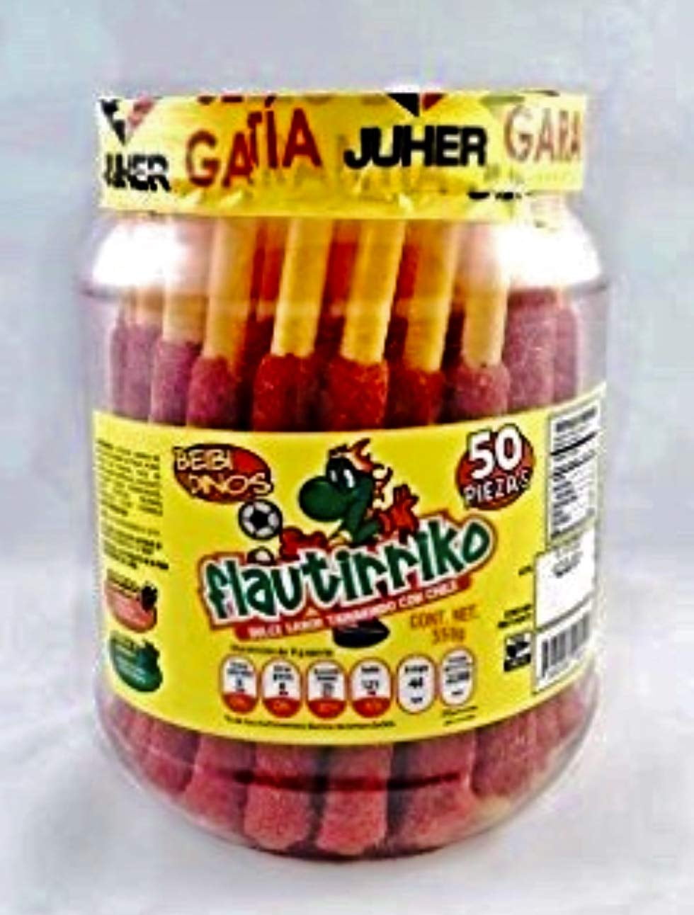Flautirriko Tarugos Tamarindo Tamarind Candy Sticks 2 pack 50 Pcs