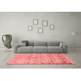 thumbnail image 3 of Ahgly Company Indoor Square Trellis Red Modern Area Rugs, 7' Square, 3 of 4
