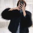 thumbnail image 4 of PIKADINGNIS Womens Faux Fox Fur Coat New Fashion Luxury Slim Fit Short Fur Coats Women Autumn Winter Thicken Plush Jacket, 4 of 6
