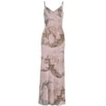 thumbnail image 3 of Women Sleeveless Maxi Dress Backless Bodycon Floral Printed Spaghetti Strap Long Dress Hollow Out One-Piece Summer, 3 of 5