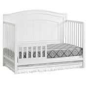 Oxford Baby North Bay 4-in-1 Convertible Crib, Snow White, GREENGUARD Gold Certified, Wooden Crib