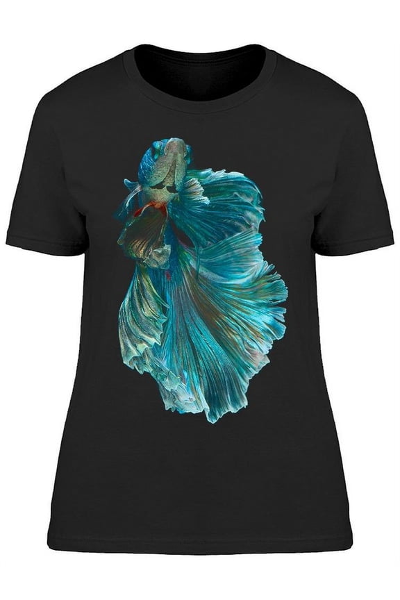 Beautiful Bottomview Betta Fish T-Shirt Women -Image by Shutterstock, Female Large
