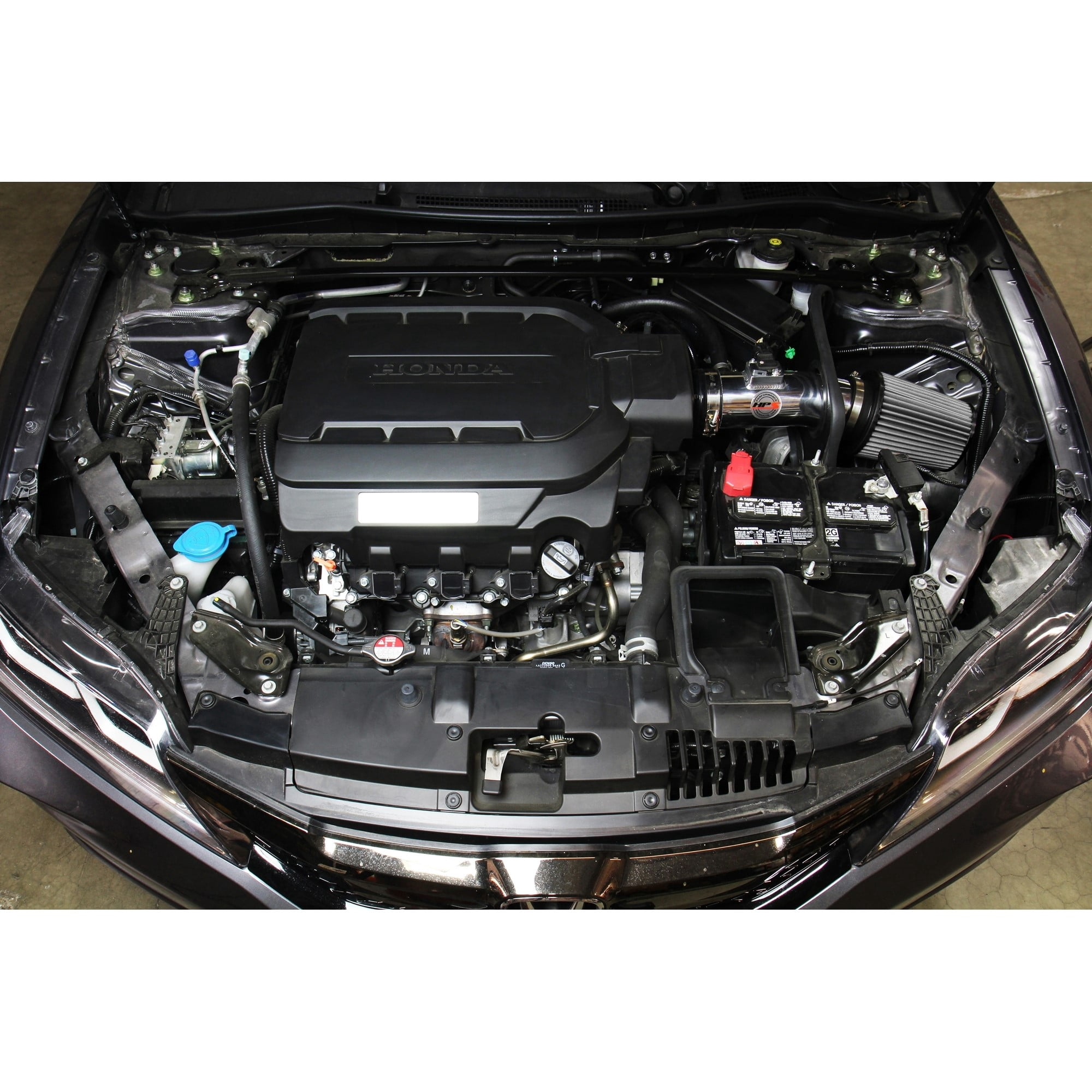 HPS Performance Polish Cold Air Intake Kit Compatible for 2013-2017 Honda Accord 3.5L V6, 827-626P