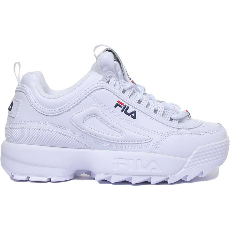 Fila Disruptor N Low Women's Lace Up Chunky Sole Synthetic Trainers In  Cream Size 7