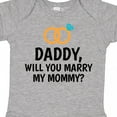 thumbnail image 4 of Inktastic Daddy Will You Marry My Mommy with Rings for Proposal Boys or Girls Baby Bodysuit, 4 of 5