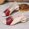 thumbnail image 5 of Mepaouo Women's Sandal 2025 Orthotic Dotmalls Shoes Open Toe Ankle Strap Chunky Heeled Dressy Pumps, 5 of 8