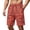 hgg372-Red, variant on Men's Hawaiian Print Shorts Tropical Pattern Drawstring Elastic Waist Side Pockets Beach Summer Bottoms