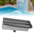 thumbnail image 1 of 304 Stainless Steel Pool Waterfall Spillway, 35.4 Inch Pond Fountain Water Feature Spout, App Control, LED Light, for Swimming Pool, Garden Decor, 1 of 7