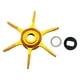 thumbnail image 2 of Accesorio de arrastre Star para carrete de pesca, modificado, práctico, resistente, de repuesto, con llave de descarga de freno, ligero, de metal de Oro, 2 of 8