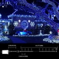 thumbnail image 3 of Cadena de luces LAMPHOME, 20,1 m, 200 LED, blanco y azul, 120 V, 3 of 5