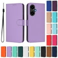 thumbnail image 2 of Flip Wallet Cover Case For Blu View 5/5 Pro Phone,BLU G54/G64 Premium PU Leather Shockproof Lanyard Slim Case, 2 of 10