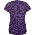 thumbnail image 2 of Purple Cheetah Print All Over Womens T-Shirt, 2 of 2