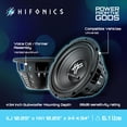 thumbnail image 4 of Hifonics 2 Pack HFX10D4 10" Subwoofer, 400W Max 200W RMS Car & Powersports Speaker, 4 of 11