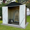 thumbnail image 5 of Tookss Storage Sheds 4ftx6ft Outdoor Storage House With Double Doors Lock Outdoor Utility Tool Shed For Garden Patio Backyard, 5 of 5