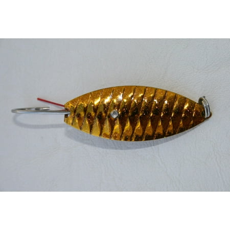 UPC: 0851298002456 | Aqua Dream WSOG 1/4 Weedless Spoon 1/4 oz Gold Red Flash