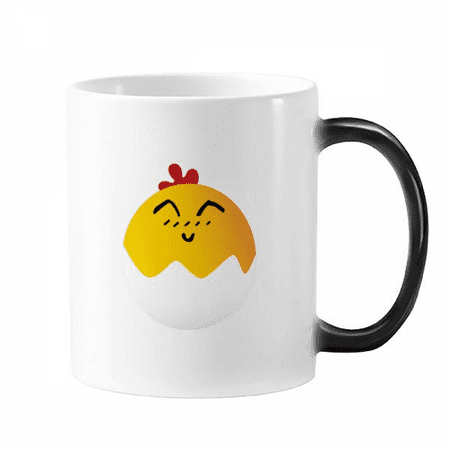 

Egg Sle Lovely Face Cartoon Mug Changing Color Cup Morphing Heat Sensitive 12oz
