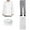 BUNDLE PACK A3-BLK, variant on Student Chef Bundle Pack Includes Chef Coat, Pants, Hat & Apron