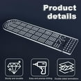 thumbnail image 4 of Cribbage Board Template 3.7x15 Inch 3-Track Clear Acrylic Router Templates with 2.7mm Hole Track Style Woodworking Project Kit DIY Router Guide Kit for Game Templates for Card Game DIY, 4 of 6