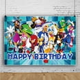 thumbnail image 3 of Fondo de fotografía de Sonic The Hedgehog Amy Rose, suministros para fiestas de cumpleaños, baby shower, accesorios para niños, pancarta, decoración, juego, 3 of 4
