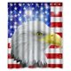 thumbnail image 1 of ABPHQTO Cortina de ducha con bandera de águila americana Cortina de ducha impermeable 150x180 cm, 1 of 2