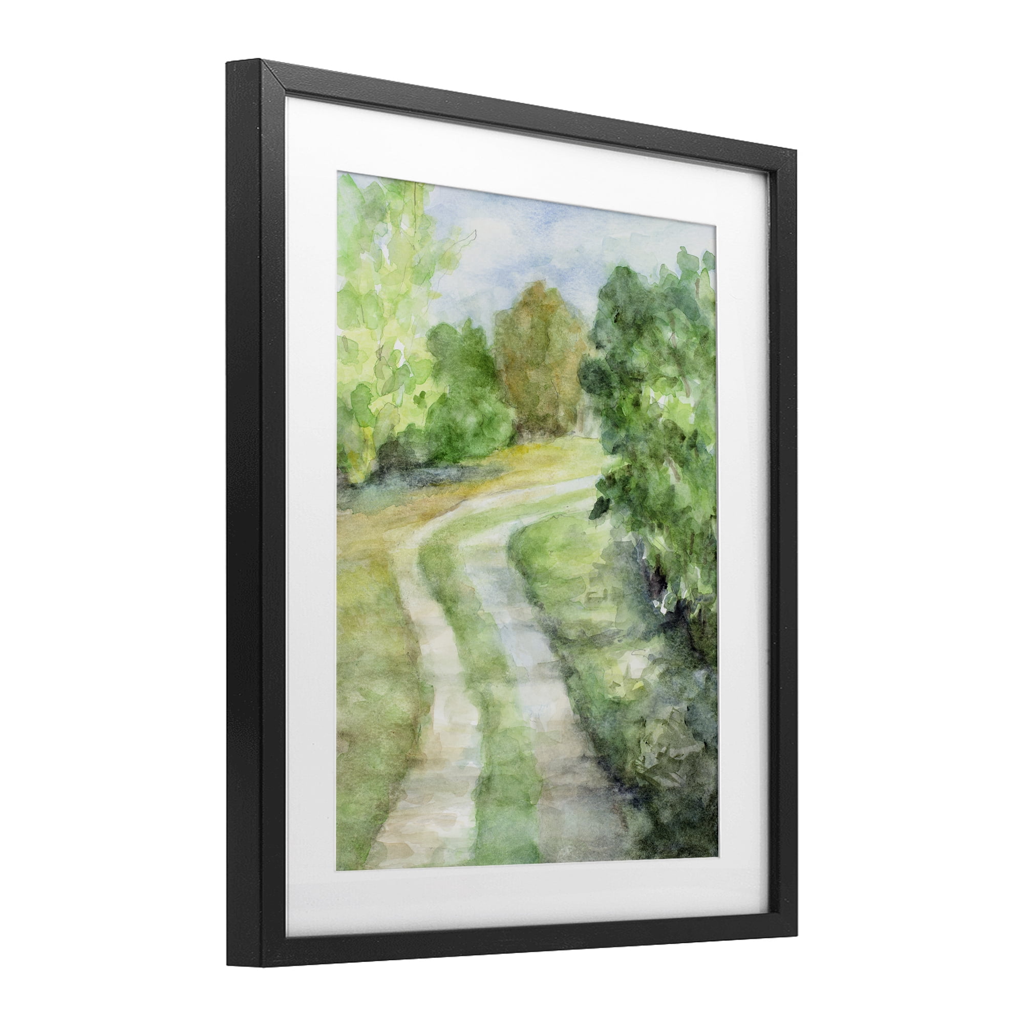 Stupell Industries Around The Bend Black Framed Print Under Glass, design by Lanie Loreth