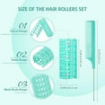 thumbnail image 3 of Self Grip Hair Rollers, 10 Pcs Snap on Rollers Set, 0.98x2.64 inch Plastic Roller Hair Curlers with Comb for Short Fine Thin Hair(Random Color), 3 of 8