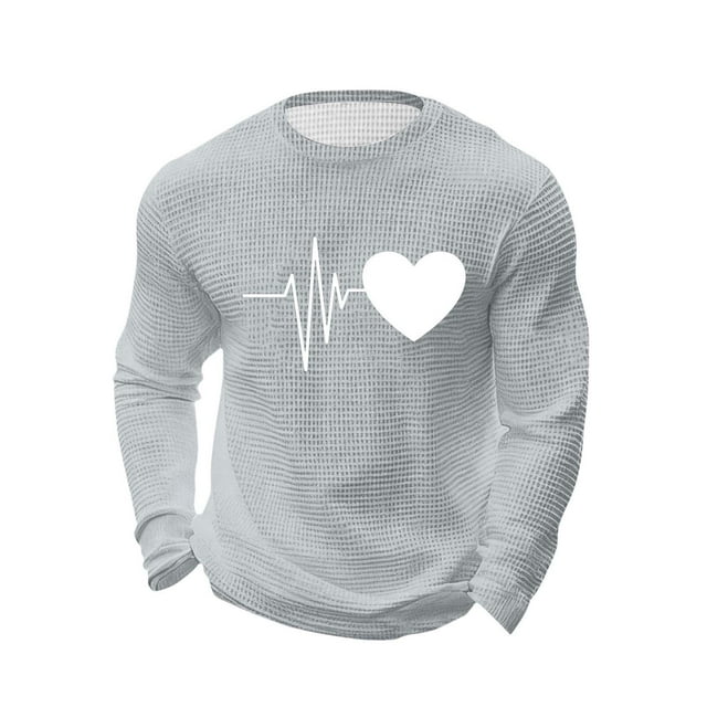 Pyjama pour Hommes, Chemise Décontractée Ample à Manches Longues Imprimée pour la Maison, Haut pour Hommes