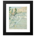 thumbnail image 2 of Childe Hassam 12x14 Black Modern Framed Museum Art Print Titled - The Spanish Stairs, Rome (1897), 2 of 5