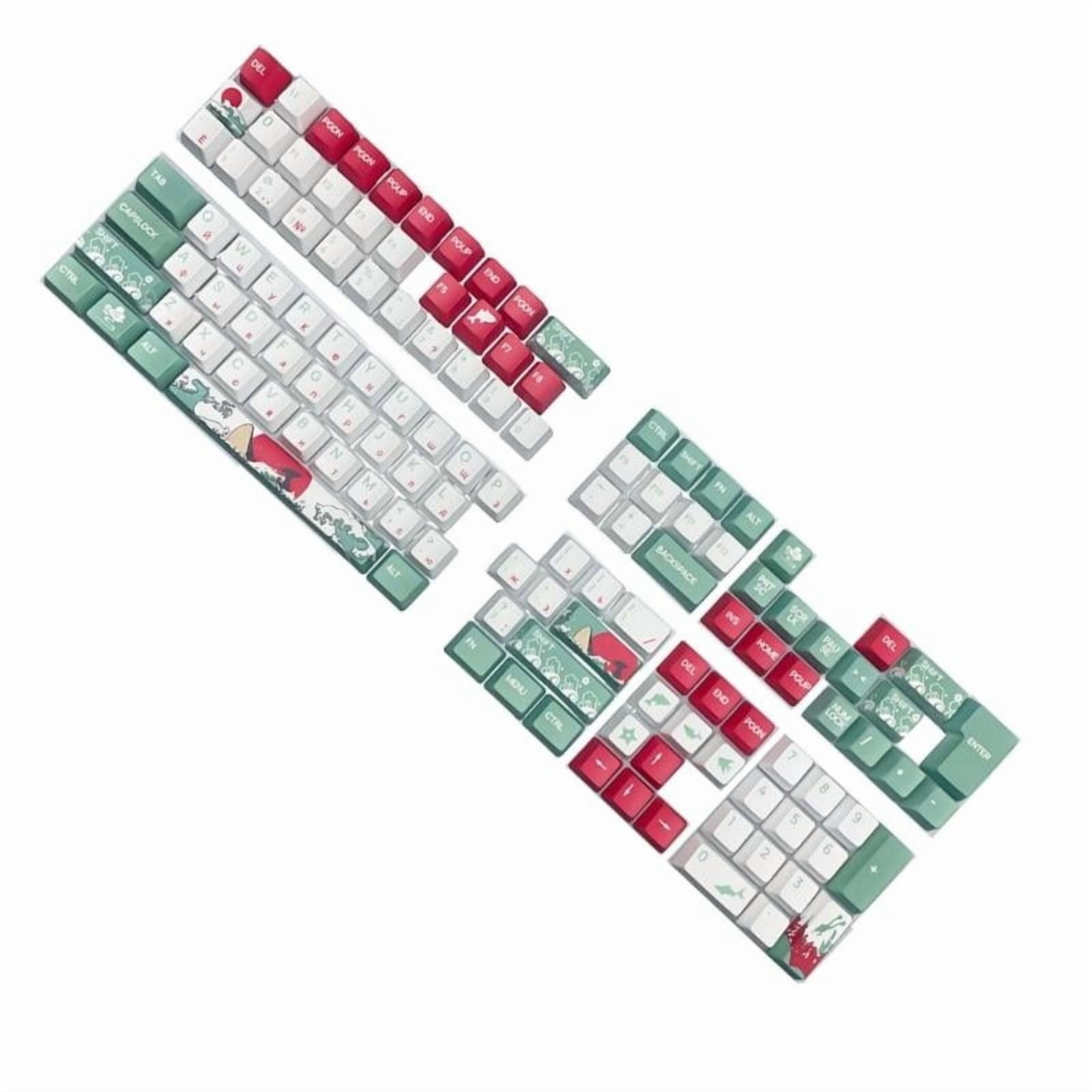 Coral Sea Design Russian Keycaps for Cherry M Switch Mechanical Keyboard ,PBT DA/OEM Height for Typists and Gamers