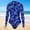 Dark Blue, variant on Women Mermaid Fish Scale Digital Print Long Sleeve One Piece Swimsuit Sun Protection Quick Dry High Stretch Comfortable Slimming Beach Swimwear Dark Blue XXL