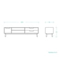 thumbnail image 2 of Mueble para tv Talitha 200 cm - Encino Gaia Herbs Contemporáneo, 2 of 7
