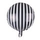 thumbnail image 4 of Globo de película de aluminio rayado a cuadros redondo de 18 pulgadas, globo de fiesta temática de neumáticos de carreras, 4 of 4