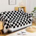 thumbnail image 1 of Couverture canapé, douce et confortable, couverture de voyage simple pratique, pour chambre à coucher, salon, bureau, 180x180 cm, 1 of 4