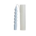 thumbnail image 1 of Moldes de velas de silicona cónicos retorcidos 3D, moldes cilíndricos en espiral largos para velas de aromaterapia, cera de soja, jabón, arcilla, yeso artesanal, 1 of 5