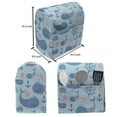 thumbnail image 5 of Whale Lounger Chair Bag, Happy Smiling Sea Animals with Coral Reef Anchor Starfish and Shells, High Capacity Storage with Handle Container, Lounger Size, Pale Blue Navy Blue, by Ambesonne, 5 of 5