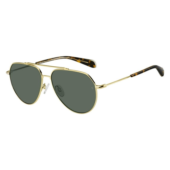 Rag & Bone 5030/G/S Full Rim Aviator Gold Havana Sunglasses