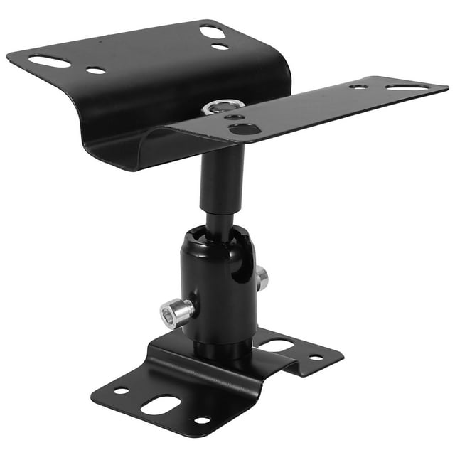 QUMIIRITY 1 Set Speaker Wall Holder Black Zinc Alloy for Easy Audio Setup